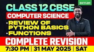 Plus Two CBSE Computer Science | Review Of Python Basics , Functions - Complete Revision