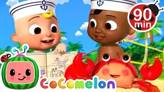 A Sailor Went to Sea - Animals Treasure Map | CoComelon | Nursery Rhymes for Babies