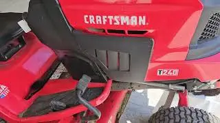 how to remove Craftsman T240 deck blades#craftman #tractor #mower