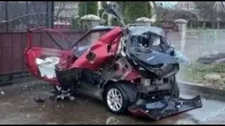 Пожар и взрыв электромобиля в Жодино