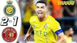 Ronaldo Goal | Al Nassr vs Damac 2-1 - All Goals & Highlights - 2023