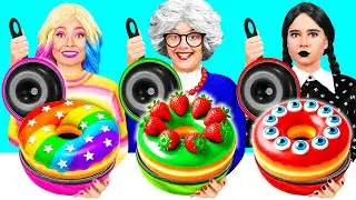 Wednesday vs Grandma Cooking Challenge | Funny Food Recipes by GoFun Challenge