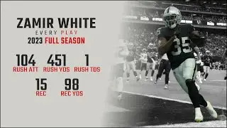 Zamir White Full Season Replay: Every Run, Target, and Catch in the 2023 NFL Season
