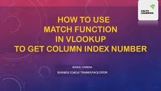 How to use Match function in Vlookup to get Column Index number