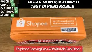 Earphone Gaming Bass 4D With Mic Dual Driver In Ear 3.5mm