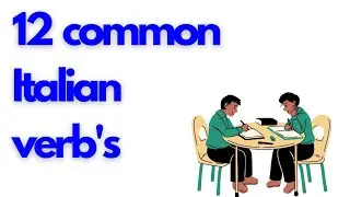 COMMON 12 DAILY USE VERB'S IN ITALIAN |LEARN ITALIAN IN HINDI | HINDI TO ITALIAN LANGUAGE COURSE|