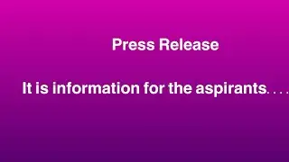 Press Release