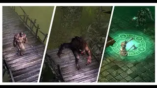 Grim Dawn Berserker Werewolf Gameplay - Act 1, Immersive, No HUD, 4K Ultra