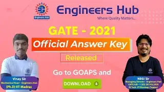 GATE -2021 || Latest Update || Official Question Papers and Answer Keys released