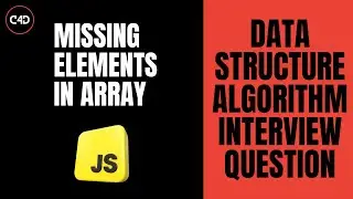 Find Missing Elements in an Array in JavaScript 🧩 | DSA Interview Question #11