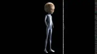 Discovery Channel Alien Gris Animado En Autodesk Maya 2021