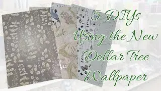 5 Easy DIYs Using the New Dollar Tree Wallpaper