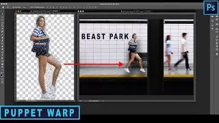 Mengubah pose sebuah object gambar dengan menggunakan Puppet Warp di Adobe Photoshop