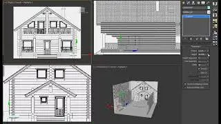 5 1 Моделирование дома в 3ds Max
