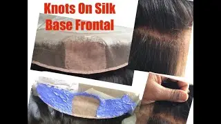 HOW TO: BLEACH KNOTS ON SILK BASE FRONTAL
