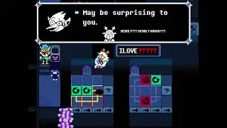 Deltarune Chapter 2 - Annoying mouse puzzle 3 full berdly dialogue.