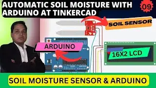 (48) Automatic Soil Moisture with Arduino at Tinkercad 💥Soil Moisture Sensor & Arduino