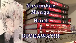 BIG November 2020 Manga Haul + GIVEAWAY! | JoJo, Tokyo Ghoul, BOTI