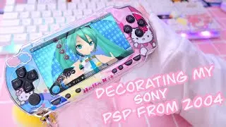 Decorating My Old Sony PSP from 2004 in 2021 || Playstation Portable