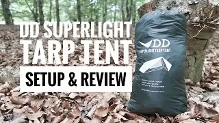 DD superlight tarp tent, Set Up And Review, DD Hammocks, wild camping - one man tent