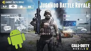 Jugando Call of Duty mobile (Battle Royale)