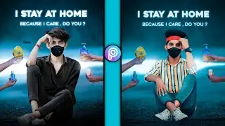 Lockdown Photo Editing || lockdown photo editing 2021 //  Virus Photo Editing
