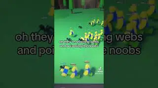 Noob Army vs Spiders #roblox