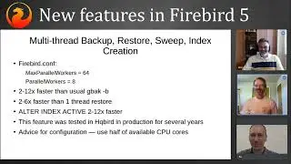 New features in Firebird 5, Annual General Meeting, elections, and a bit of Firebird history