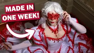 I made a vampire/fae ballgown in 7 DAYS!