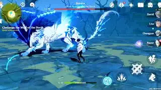 Challenge the wolf of the north | Razor | Beware of enemies in Genshin inpect | Challenge Defeat 😡