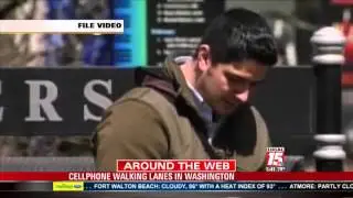 Cell Phone Walking Lane in Washington, DC