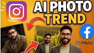 Instagram ai photo trend | Facebook Profile Ai Image kaise banaye | meta ai Image instagram