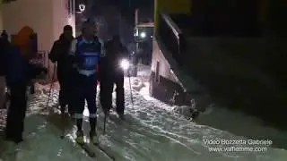 Passaggio dell' ultimo concorrente alla Marcialonga 2019 a Cavalese