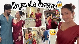 Last celebration at home until I get married ! 😮‍💨 Bappa cha VISARJAN !!