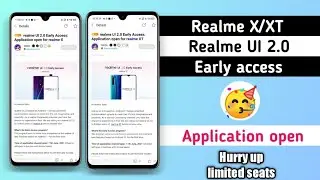 Realme UI 2.0 Early Access Application open for realme XT & X | Hurry up limited seats | Anu tech 🤩