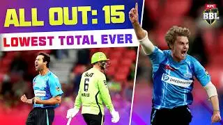 15 ALL OUT 😱 Strikers Dismiss Thunder For The Lowest BBL Total Ever! | 
