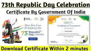 73th Republic Day Celebration Free Certificate by Govt of India|| Skills Improvement