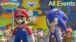 Mario & Sonic at the Rio 2016 Olympic Games (Wii-U) - All Events feat. Guests (Very Hard Mode)