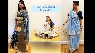 Top 3 FESTIVE looks | DIWALI outfit & styling ideas | Last minute DIWALI Fits | Ethnic wear styling|