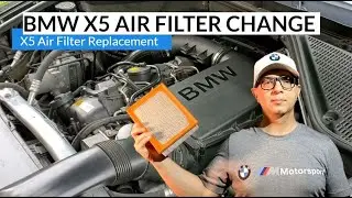 BMW X5 Air Filter Replacement | BMW X5 Air Filter Change | BMW X5 E70 Air Filter DIY Tutorial