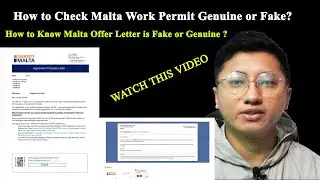 How to Check Malta Work Permit and Offer Letter Genuine or Fake in Nepali