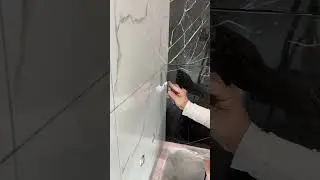 Монтаж полочек из керамогранита! 