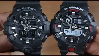 CASIO G-SHOCK GA-700-1B VS G-SHOCK GA-700-1A