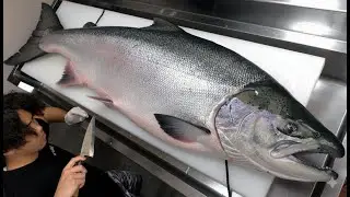 Sushi Chef’s Surgeon Precision – Perfect Salmon Cutting for Sushi Prep