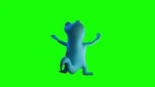 Lizard Toothless Dance meme Green Screen