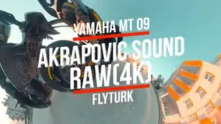 Yamaha MT-09: Akrapovič exhaust sound [RAW Onboard] 4K