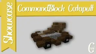 Minecraft - Catapult (cmd-block powered) [Showcase]