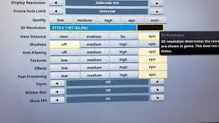 How to fix resolution on fortnite