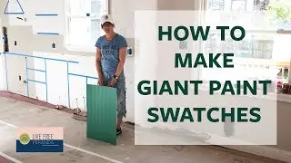 Our Richmond Fixer Upper: How to Make Giant Paint Swatches