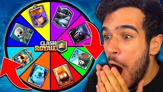 THE ROULETTE CHOOSES MY CARDS... Clash Royale